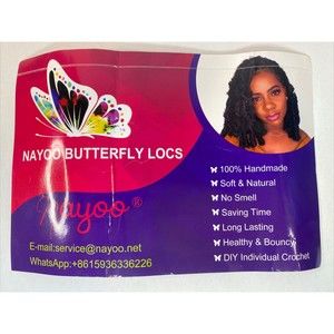 Butterfly Crochet Locs Black Hair Extensions 12 Inches New But No Crochet Hook